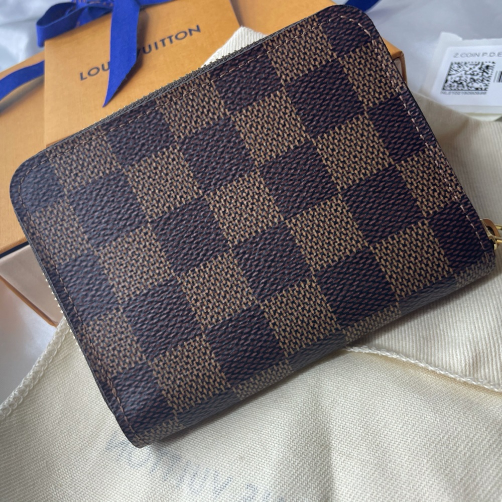 💜Louis Vuitton Damier Ebene Zippy Coin Purse